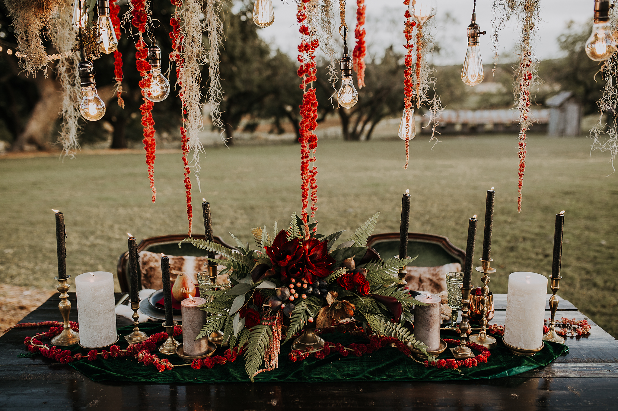 Boda en el bosque en invierno