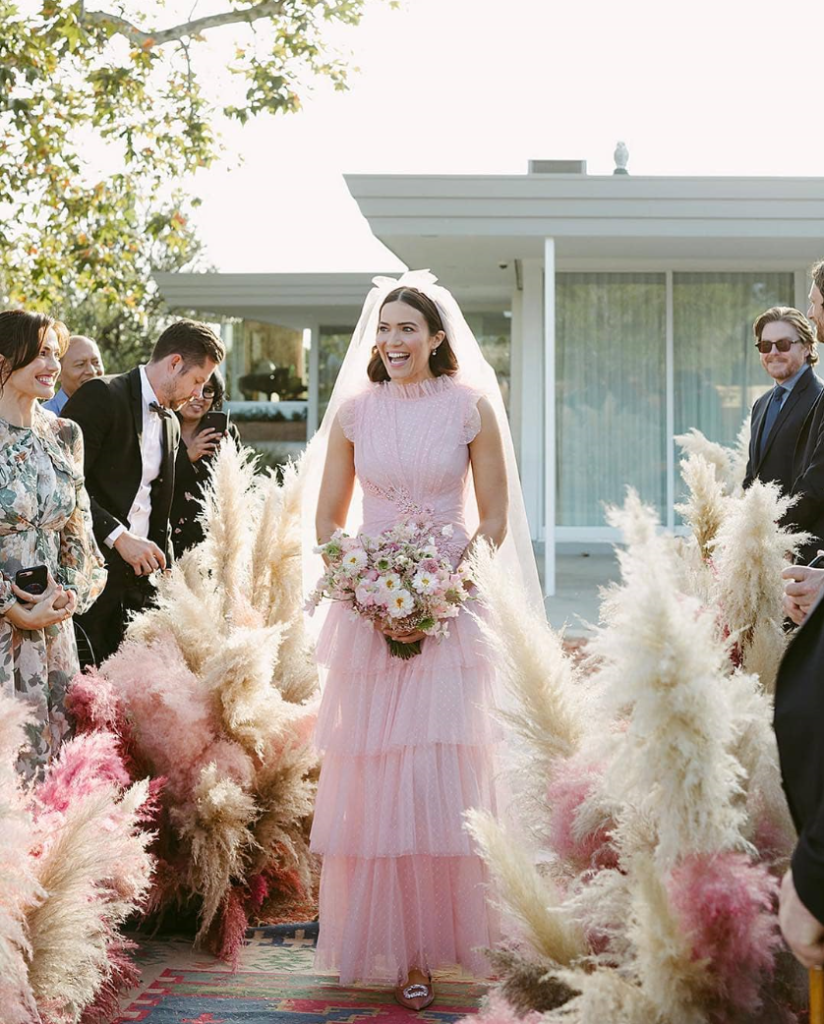 El look de novia de Mandy Moore