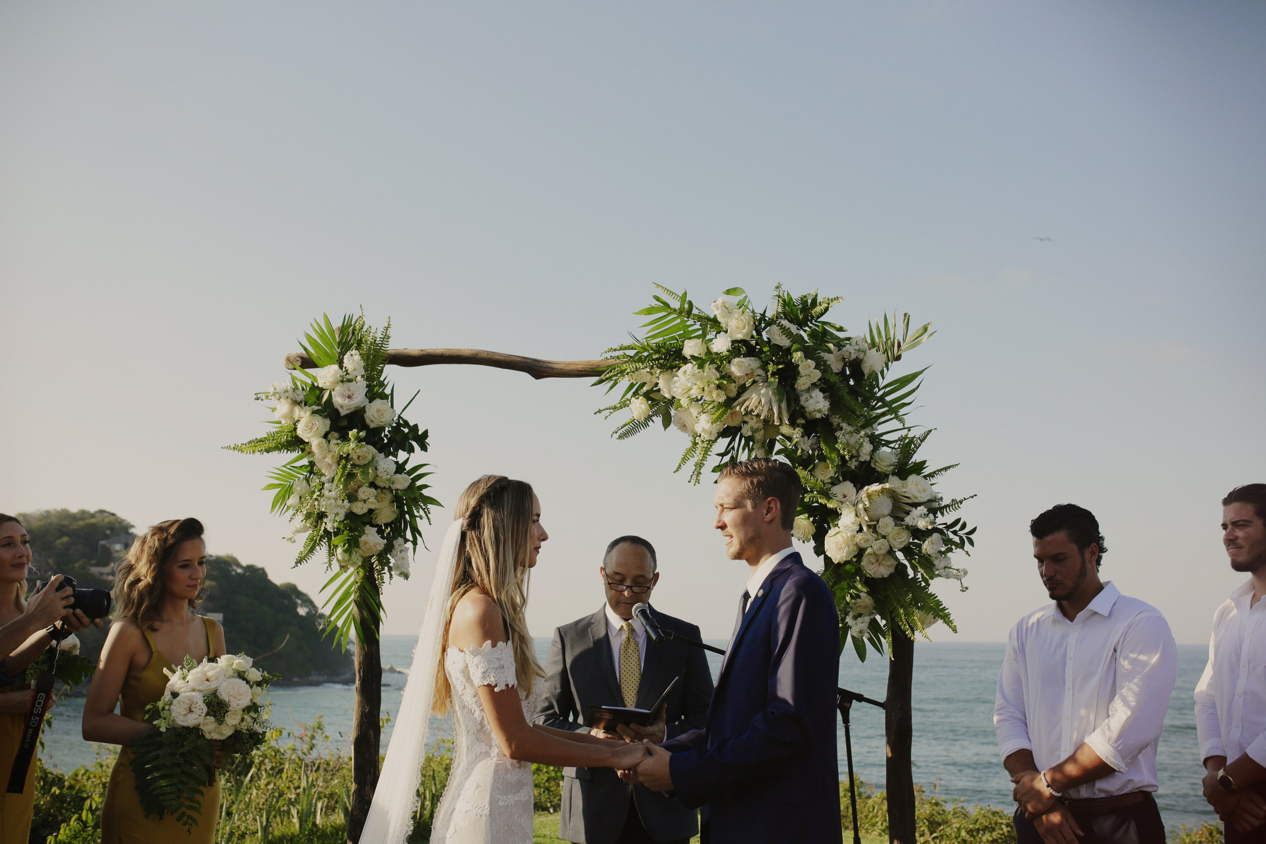 Boda romántica en la playa de Sayulita