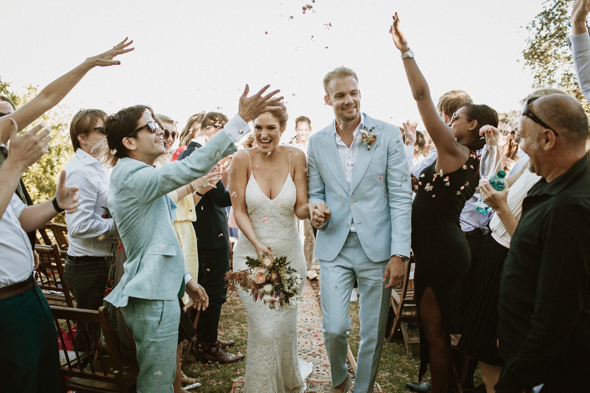 Una boda en los viñedos y montañas de Sudáfrica