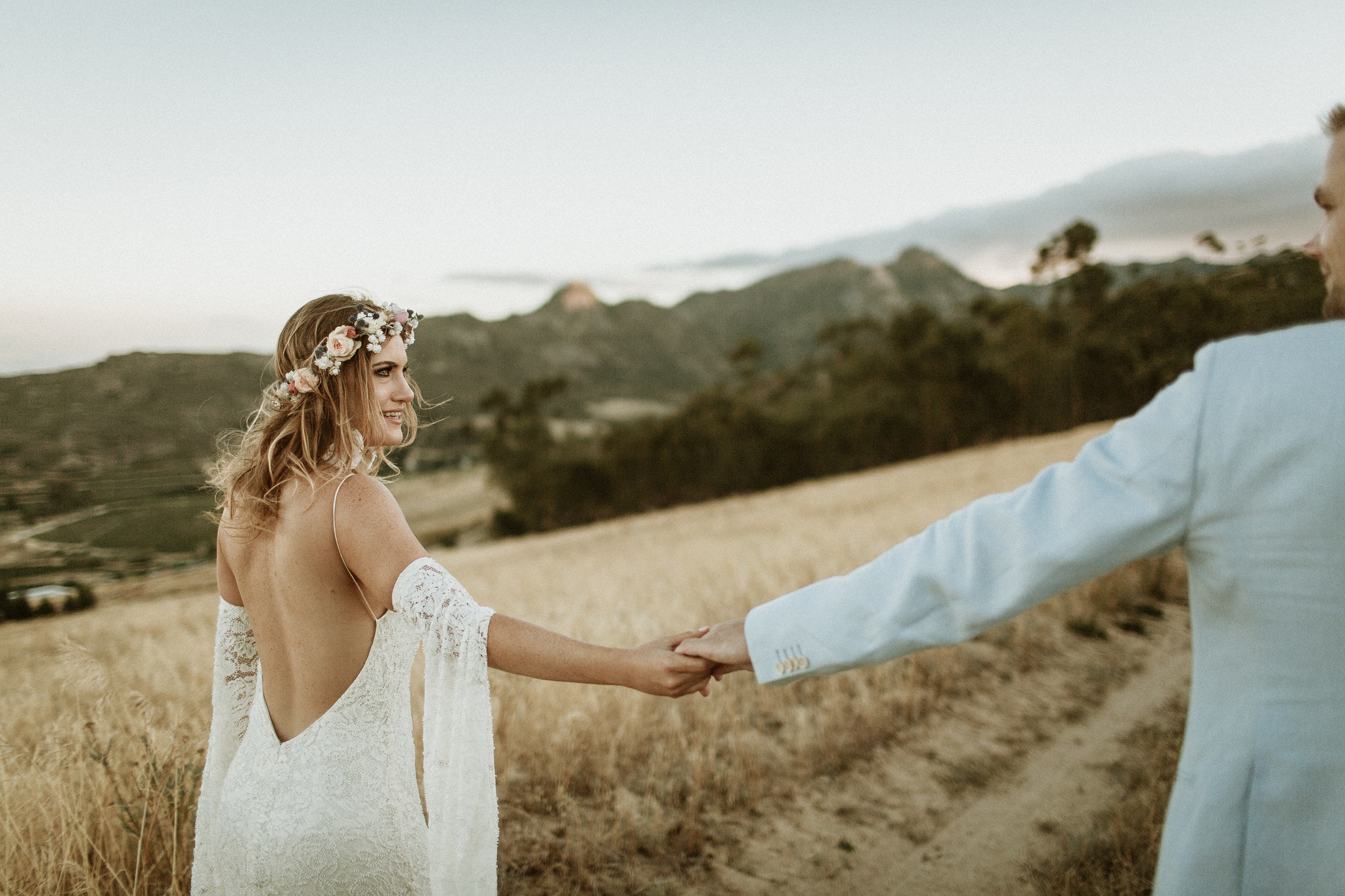 Una boda en los viñedos y montañas de Sudáfrica