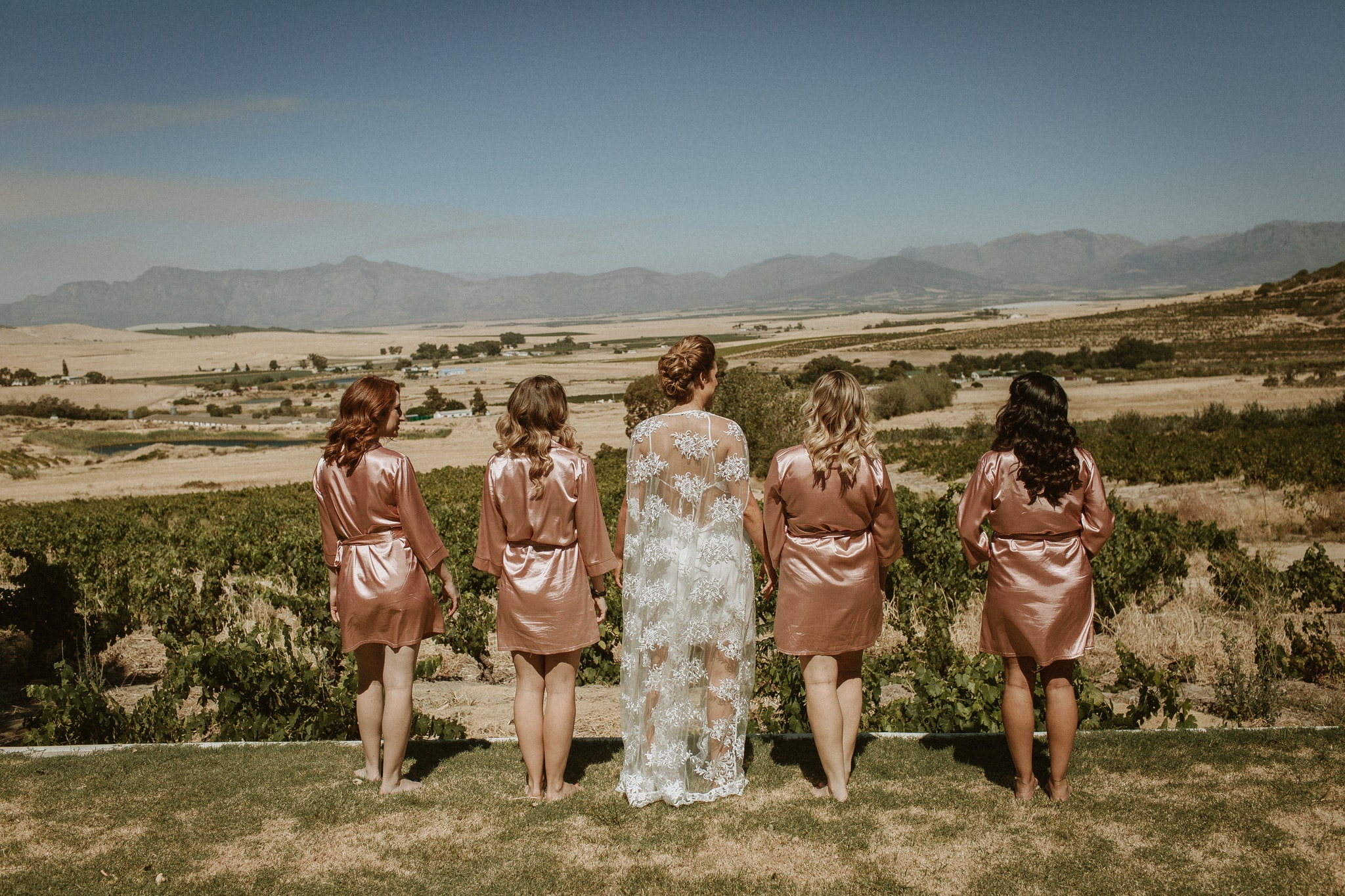 Una boda en los viñedos y montañas de Sudáfrica